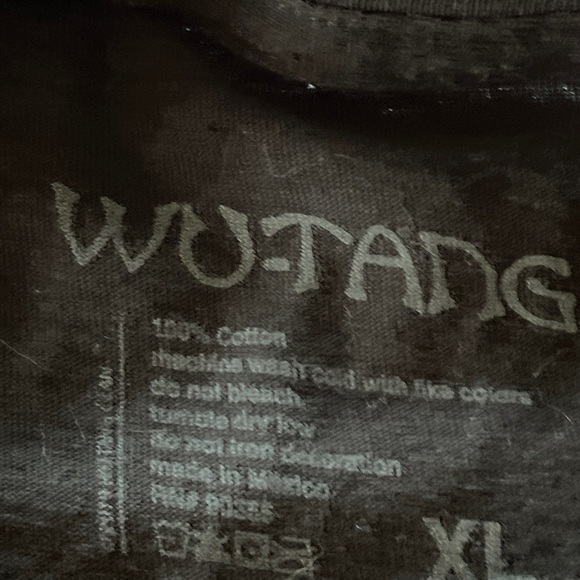 Wu-tang Clan RAP T Shirt YELLOW FRONT LOGO Rap Tee cotton men unisex XL 90s  y2k - Picture 4 of 6